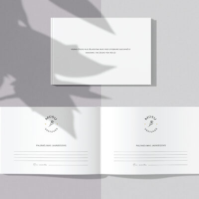 Universali balta vestuvių palinkėjimų knyga, 20×28 cm