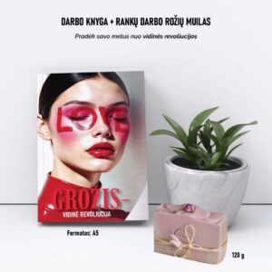 Rinkinys su darbo knyga ir kietuoju roziu muilu- vidine revoliucija-1