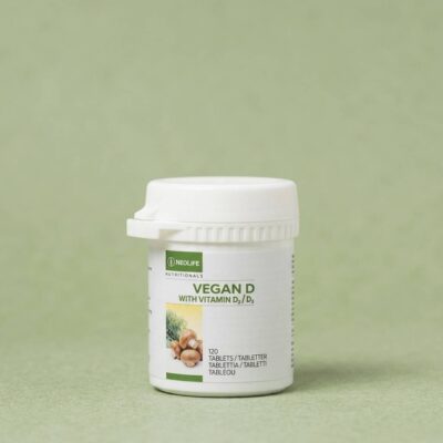 Kosttillskott Vegan D, vitamino D maisto papildas