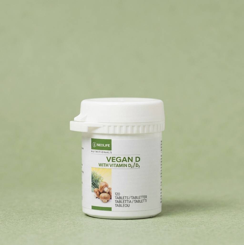 Kosttillskott Vegan D, vitamino D maisto papildas
